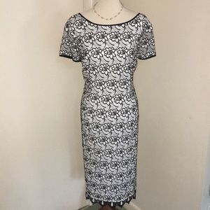 🌷*NWOT* Adrianna Papell- Black & White Dress